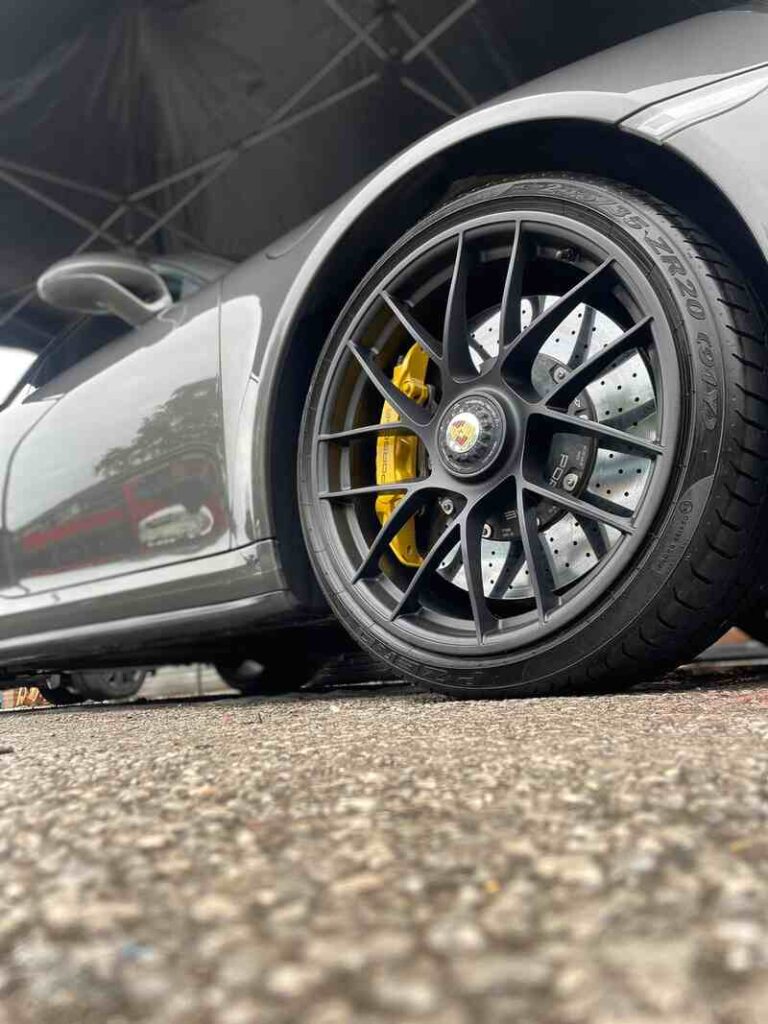 Barnsley town roads with a car fitted with stylish alloy wheels